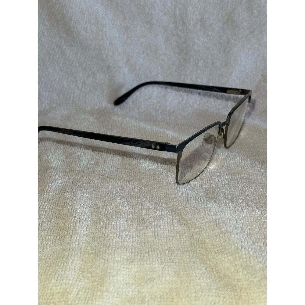 Badgley Mischka Eyeglasses‎ Womens 53-17-145 Navy Blue Rectangular Frame